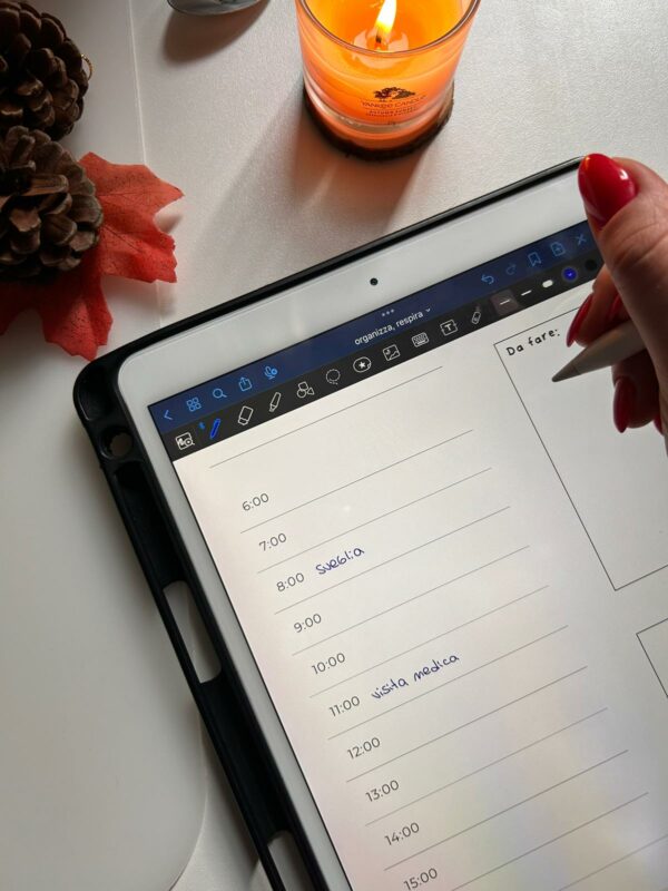 organizza respira planner annuale non datato con visione mensile settimanale e giornaliera
