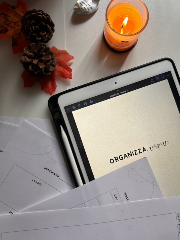 organizza respira planner annuale non datato con visione mensile settimanale e giornaliera