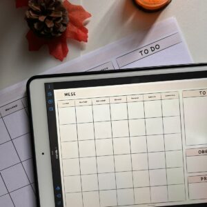 calendario mensile non datato con to do list in formato digitale e da stampare
