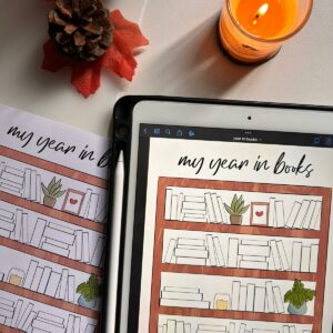 year in books tracker dei libri da leggere in un anno per agenda e bullet journal