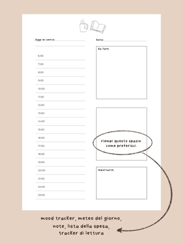 organizza respira planner annuale non datato con visione mensile settimanale e giornaliera