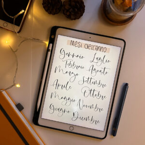 sticker mesi dell'anno adesivi per agende bullet journal e taccuini digitali goodnotes