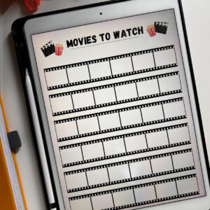 tracker film da vedere movies to watch download per agenda bullet journal e taccuini digitali