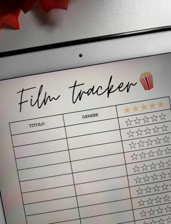 tracker film da vedere movies to watch download per agenda bullet journal e taccuini digitali