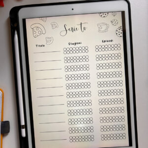 tracker serie tv download per agenda e bullet journal e per taccuino digitale goodnotes