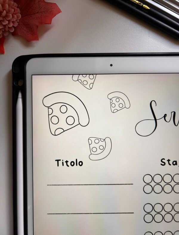 tracker serie tv download per agenda e bullet journal e per taccuino digitale goodnotes