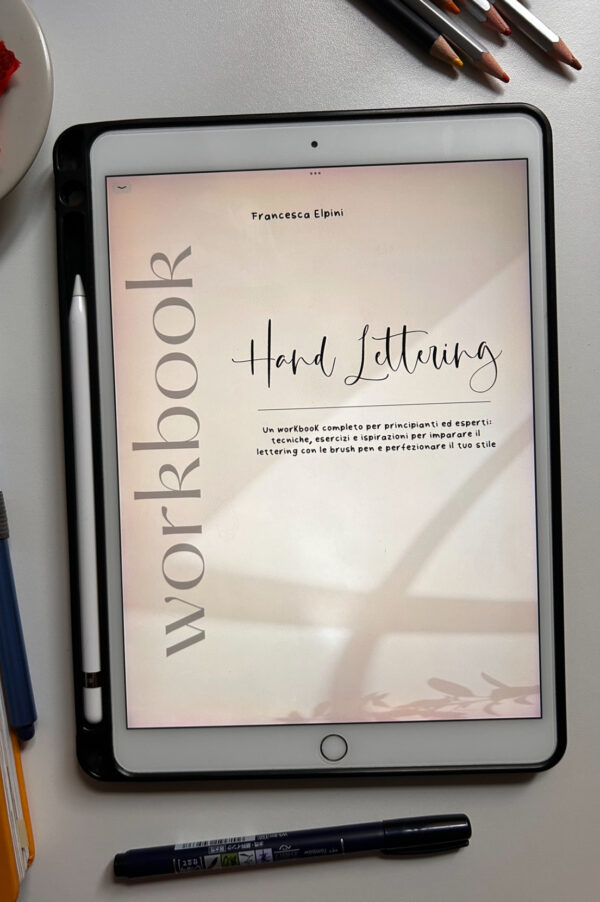Workbook Hand Lettering con le Brush Pen esercizi per principianti