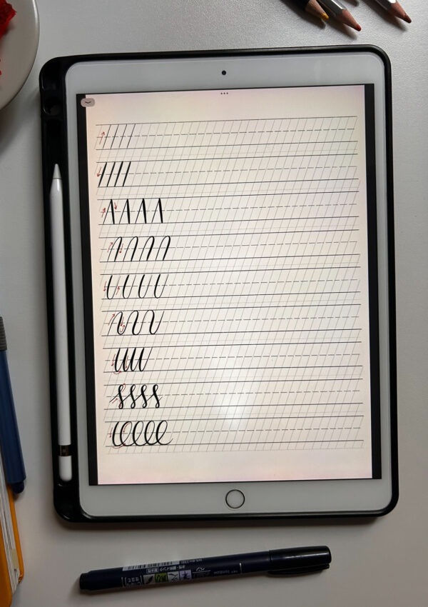 Workbook Hand Lettering con le Brush Pen esercizi per principianti