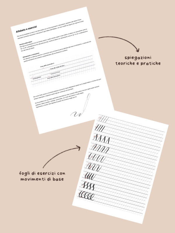 Workbook Hand Lettering con le Brush Pen esercizi per principianti